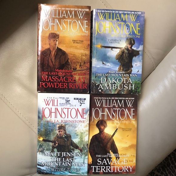 4 Johnstone western paperback books - Picture 1 of 9